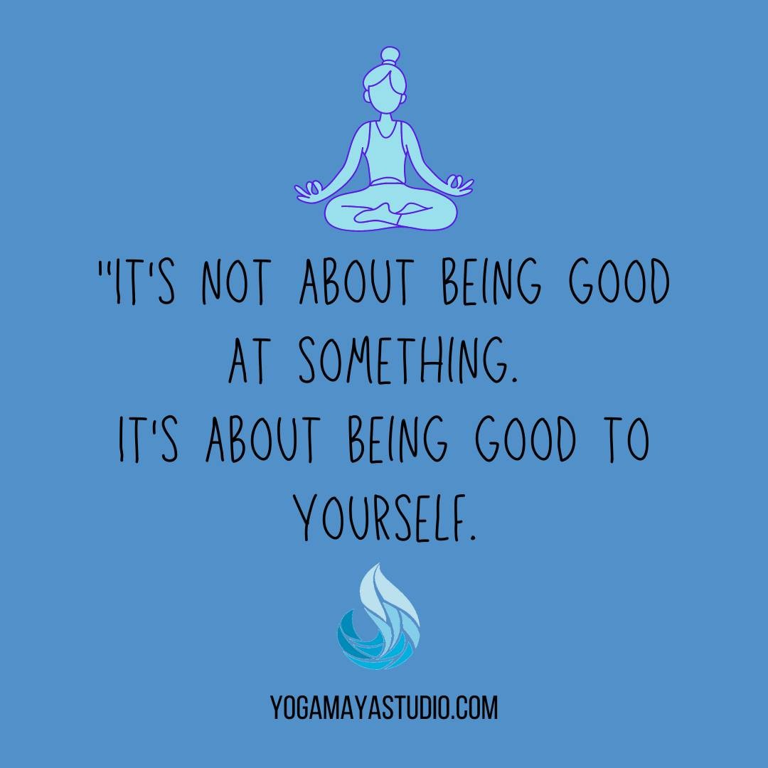 Even when you're practicing remember it's not a contest! Take a break when you need to, breath, always listen to your body. #yogamayastudio #mentalhealth #selflove #understandyourneeds