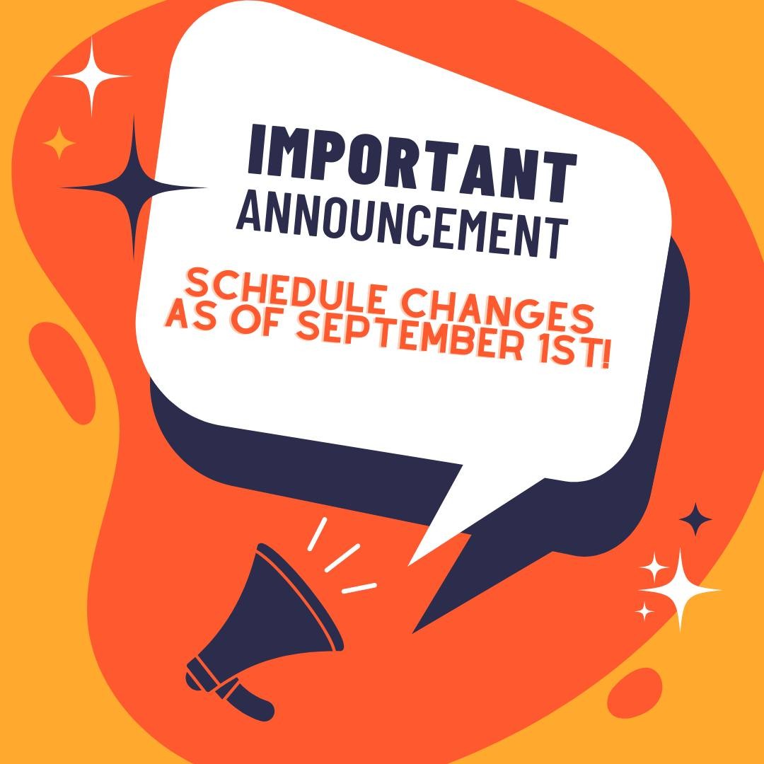 BIG CHANGES COMING AS OF SEPTEMBER 1ST!!!
🤩🤸🧘✨🙏🥳
All classes that are 75-minutes will go back to 60-minutes. 
New classes are coming to the schedule! >>> 
More Hatha 26/2, and a relaxing Friday evening class to end your week off with to be announced soon!
Make sure to check the schedule, and sign up ahead to assure you know the time of your class! 
We are so excited for these changes and can't wait to see you in class!

#yogamayastudio #hotyoga #scheduleyoutime #ilovevacaville
